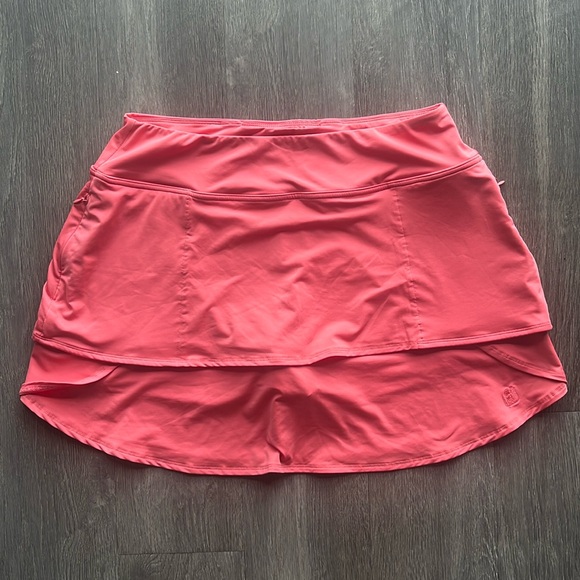 FootJoy Performance Layered Skort ✧ Bright Coral ✧ Size L - Picture 2 of 9
